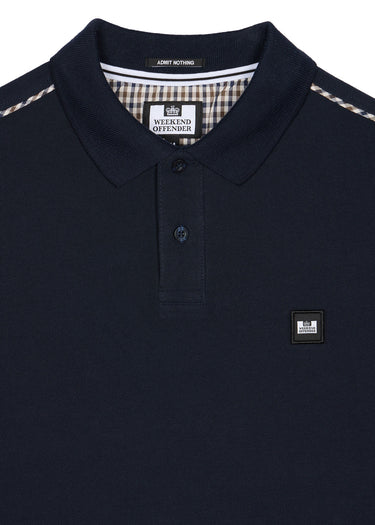 Weekend Offender Polo's  Sakai - navy house check 