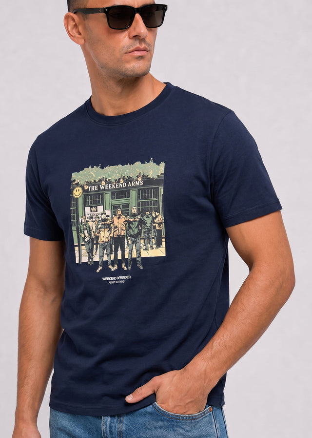 Weekend Offender T-shirts Taberna - navy