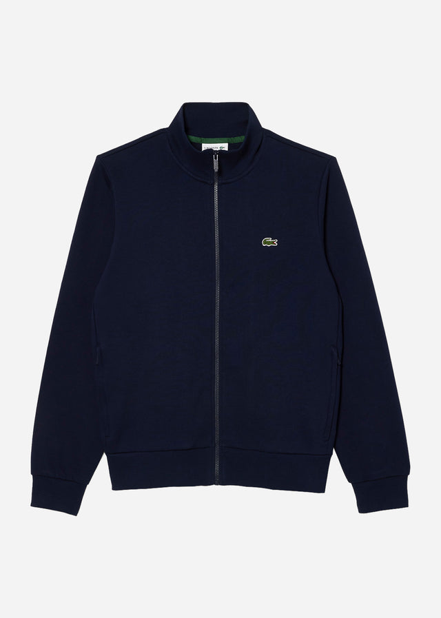 Lacoste Truien Brushed fleece zip through sweater - Navy