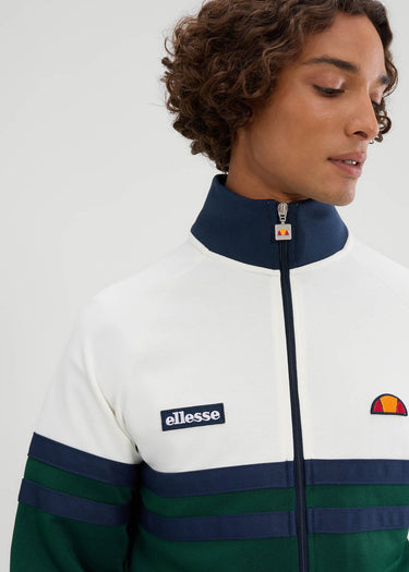 Ellesse Vesten Rimini track jacket - off white dark green