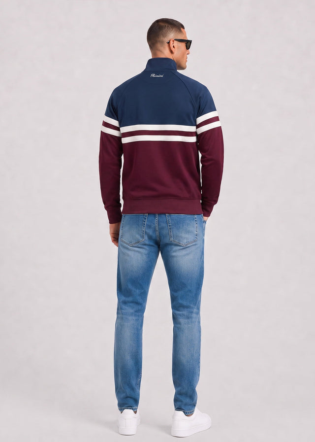Ellesse Vesten Rimini track jacket - burgundy navy