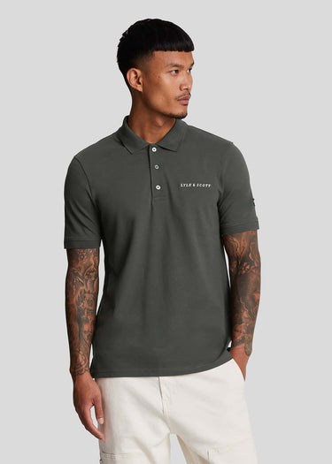 Lyle & Scott Polo's Embroidered polo shirt - gunmetal cove