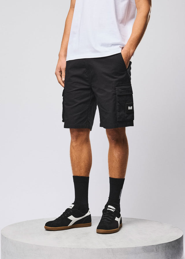 Weekend Offender Korte Broeken Mascia cargo short - black