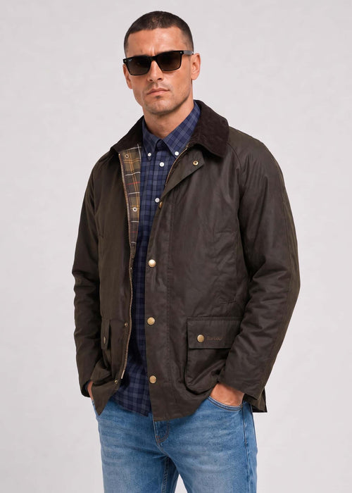Barbour ashby wax jacket - olive