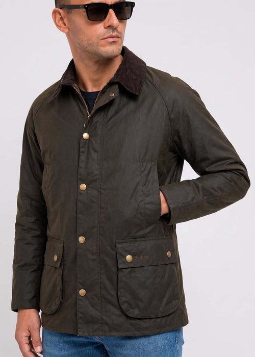 Barbour ashby wax jacket - olive