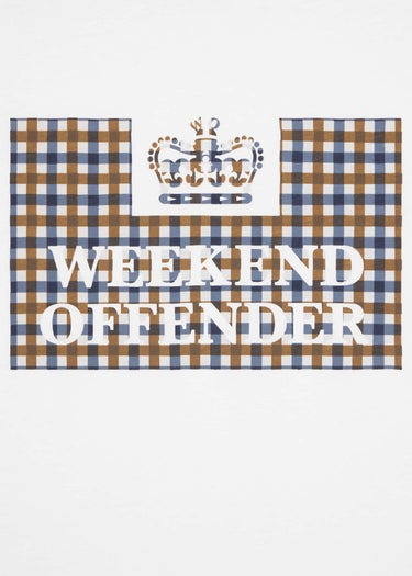 Weekend Offender T-shirts Shevchenko - white mid house check
