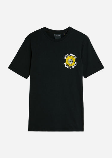 Lyle & Scott T-shirts Sunnies pool bar graphic t-shirt - jet black