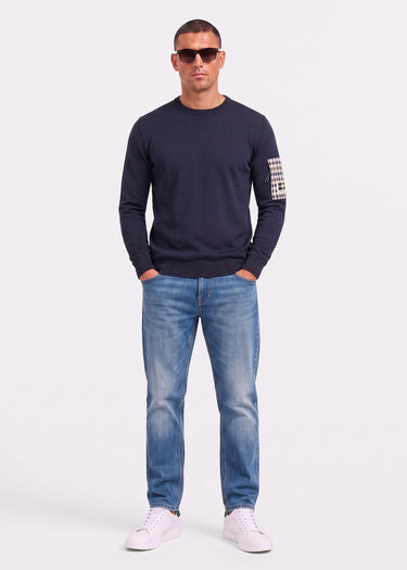 Aquascutum Truien Crewneck tech sweater - navy
