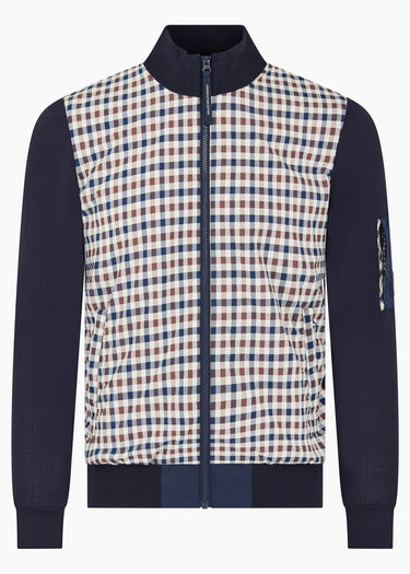Aquascutum Vesten Club tech fz sweater - navy
