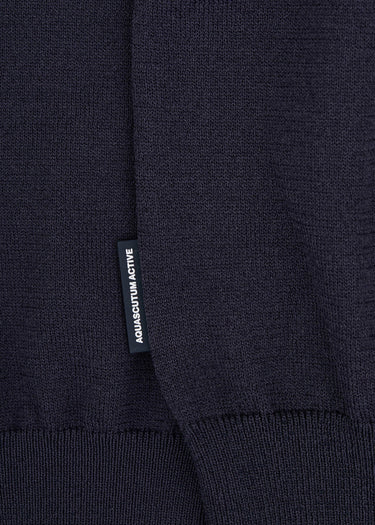 Aquascutum Truien Crewneck tech sweater - navy