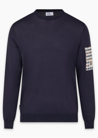 Aquascutum Truien Crewneck tech sweater - navy