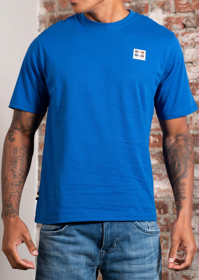 Aquascutum T-shirts Rubber patch t-shirt - royal