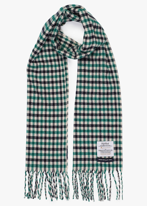 Wool iconic scarf - green
