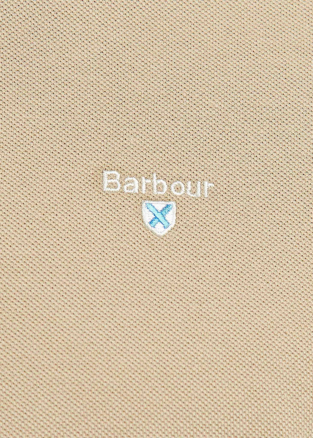 Barbour Polo's  Tartan pique polo - washed stone 