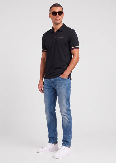 Ben Sherman Polo's Cuff detail polo - black