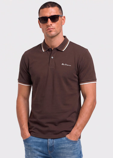 Ben Sherman Polo's Signature pique polo - chestnut