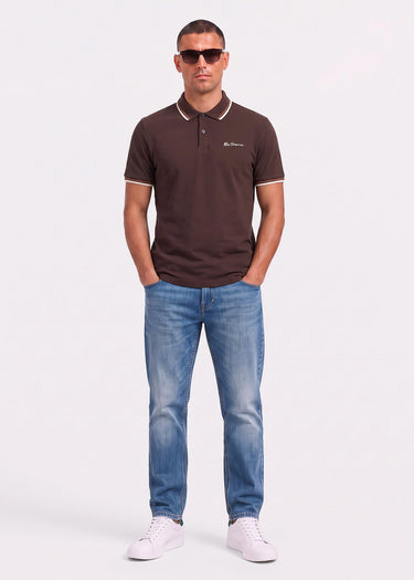 Ben Sherman Polo's Signature pique polo - chestnut