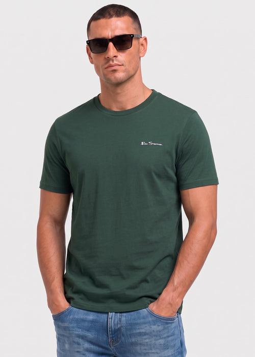Signature tee - bottle green