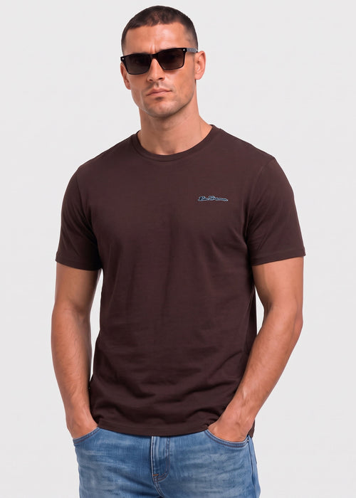 Signature tee - dark brown