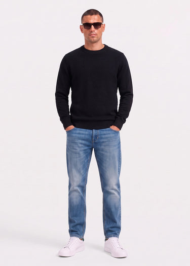 Ben Sherman Truien Texture front crew - black