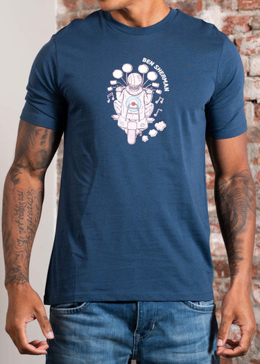 Ben Sherman T-shirts Mod Scooter - indigo