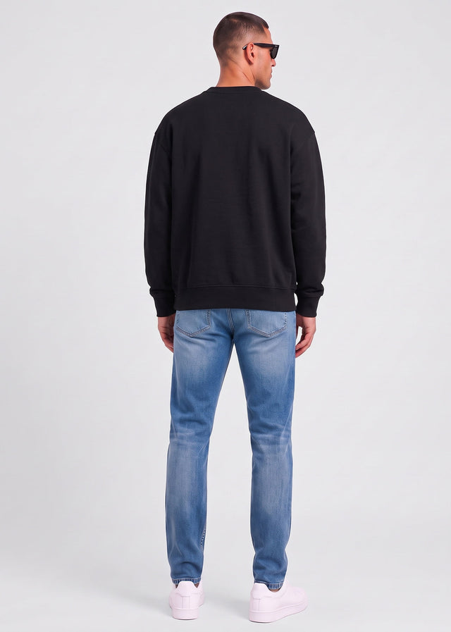 Hugo Boss Truien Wesmallcrew - black