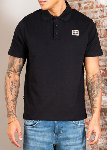 Aquascutum Polo's Stretch piqué badge polo - black