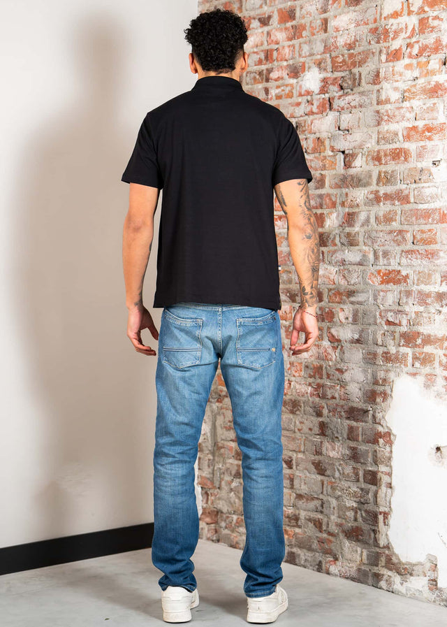 Aquascutum Polo's Stretch piqué badge polo - black