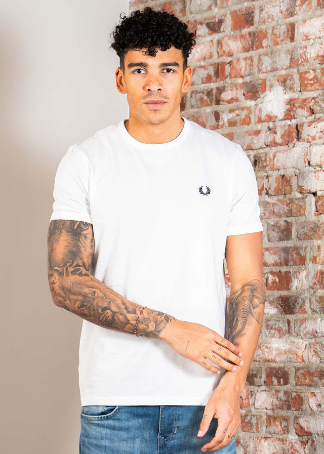 Fred Perry T-shirts Ringer t-shirt - white
