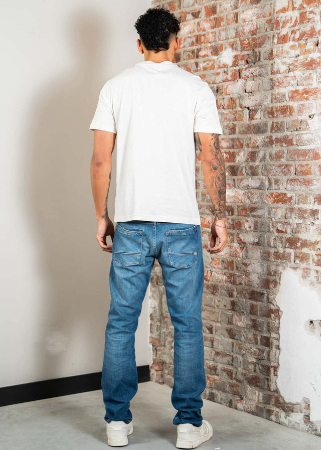 Napapijri T-shirts S box logo SS 1 - white whisper