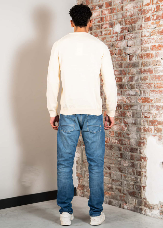 Lacoste Truien Regular fit crew neck sweater - naturel clair