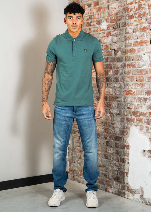 Lyle & Scott Polo's Plain poloshirt - everglade