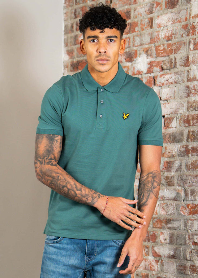 Lyle & Scott Polo's Plain poloshirt - everglade