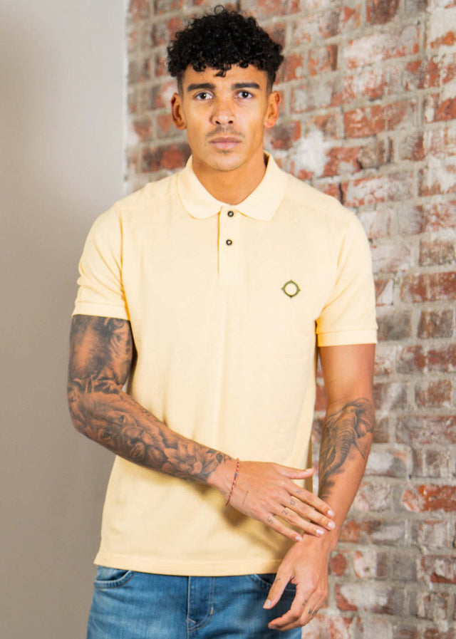 MA.Strum Polo's Mastrum pique polo - golden fleece