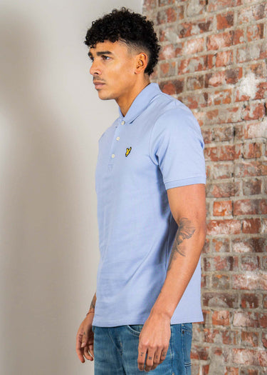 Lyle & Scott Polo's Plain poloshirt - bubble blue