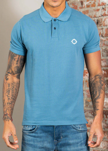 MA.Strum Polo's Mastrum pique polo - aegean blue