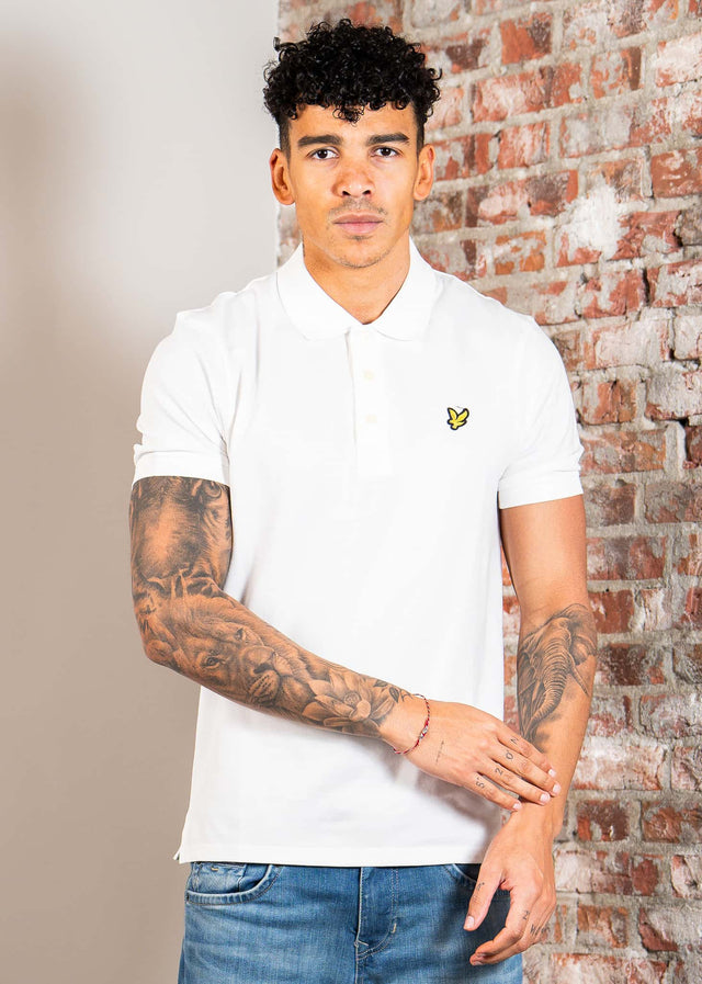 Lyle & Scott Polo's Plain polo shirt - white