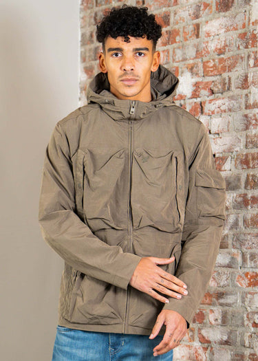 Lyle & Scott Jassen Lightweight ripstop windcheater - khaki ash