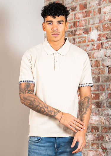 Aquascutum Polo's Cc stretch piqué sleeve polo - beige