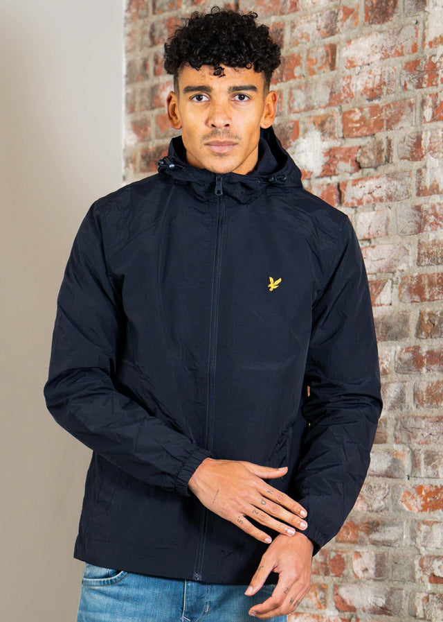 Lyle & Scott Jassen Zip through hooded jacket - dark navy
