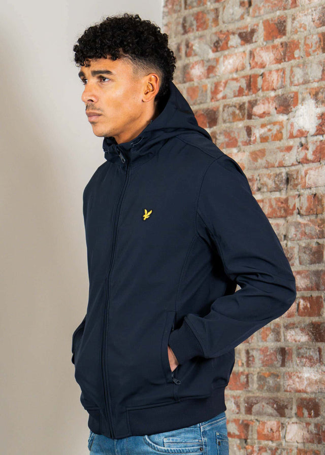 Lyle & Scott Jassen Mesh back softshell jacket - dark navy