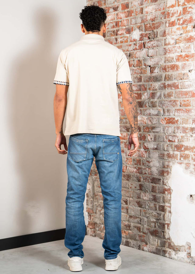 Aquascutum Polo's Cc stretch piqué sleeve polo - beige