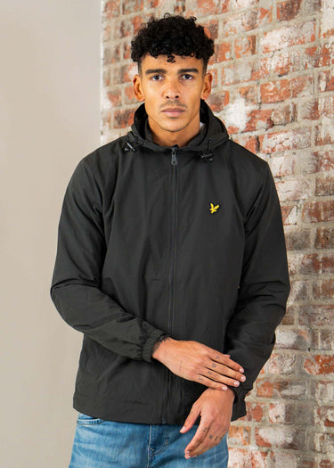 Lyle & Scott Jassen Zip through hooded jacket - gunmetal
