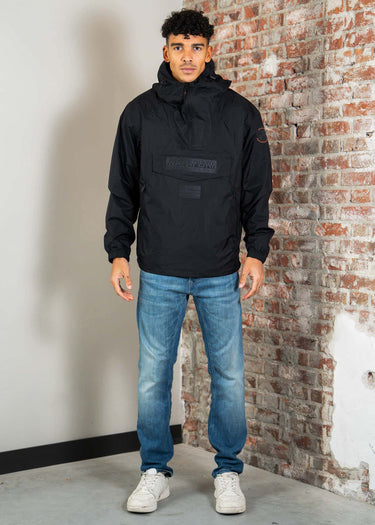 Napapijri Jassen Lightweight Packable Rainforest Overhead rf next Jacket - black beauty