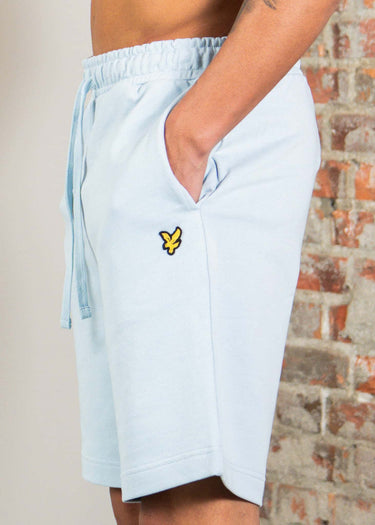 Lyle & Scott Korte Broeken Plain sweat short - opal blue