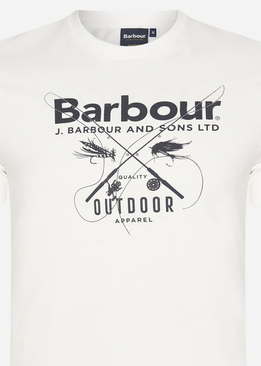 Barbour T-shirts  Fly tee - white 