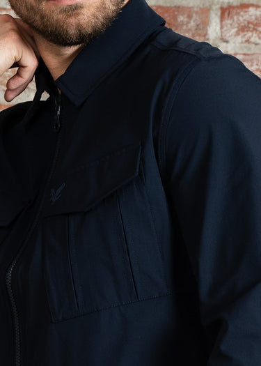 Lyle & Scott Overshirts Nylon pocket overshirt - dark navy