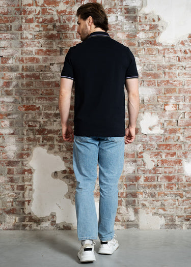 Fred Perry Polo's Twin tipped fred perry polo shirt- Navy Ultra Violet Laurel Wreath Green