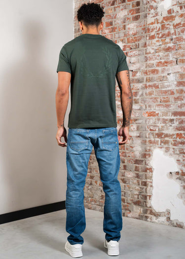 Fred Perry T-shirts Rear powder laurel graphic tee - court green