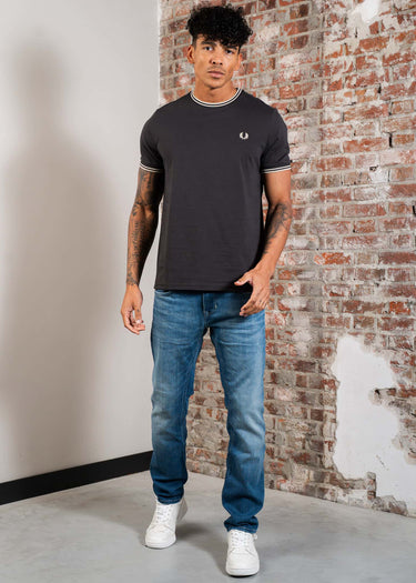 Fred Perry T-shirts Twin tipped t-shirt - Anchor Grey Oatmeal
